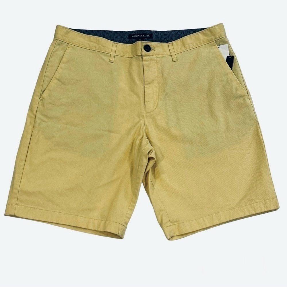 Michael Kors Men's Light Yellow Stretch Cotton Shorts NEW Various Sizes